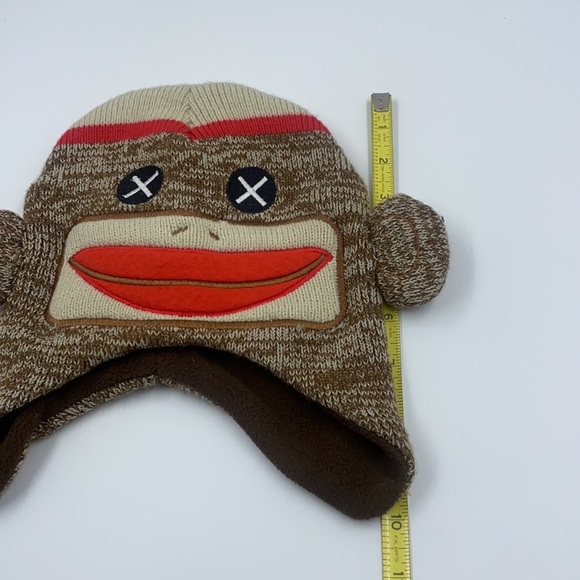 Sock Monkey Hat Youth Size - Picture 3 of 6